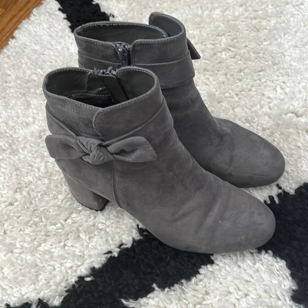 Gray booties